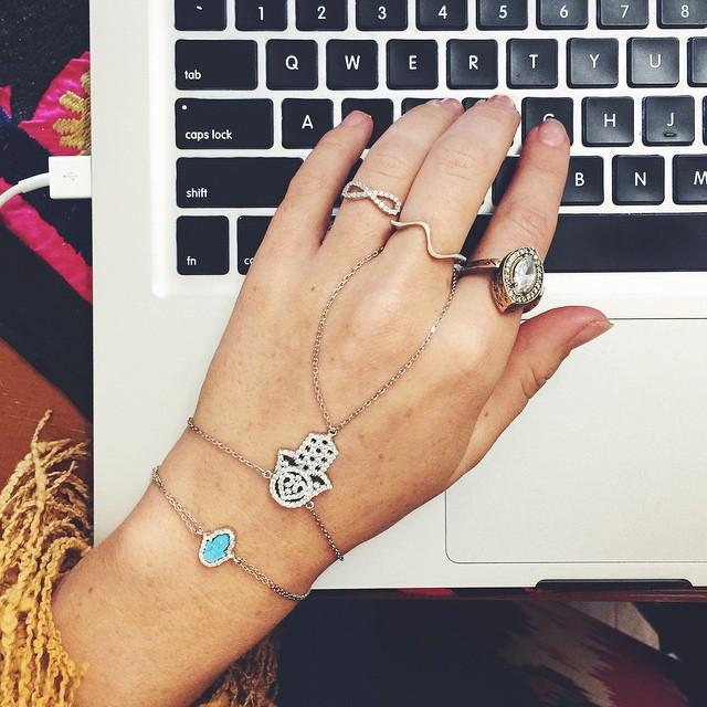 Opal Hamsa bracelet - Bracelet - Bohemian Jewellery and Homewares - Lost Lover