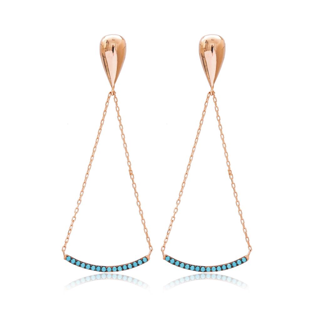 Turquoise Drop Earrings - Earrings - Boho Jewelry - Lost Lover