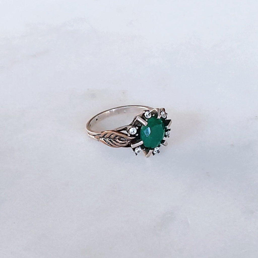 Vintage Ottoman Ring - Emerald - Ring - Boho Jewellery - Lost Lover