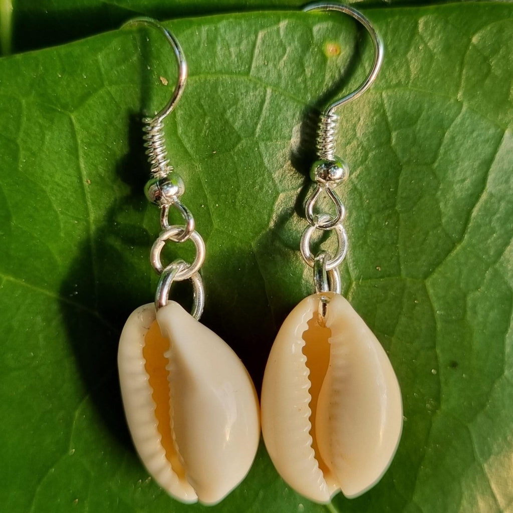 Coastal Cowrie Shell Earrings - Beach jewellery