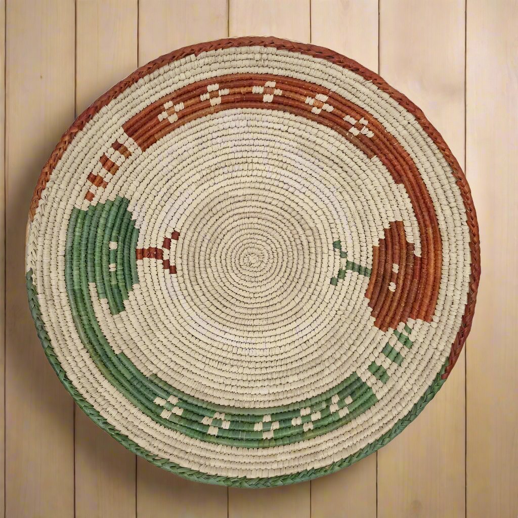 Handwoven Tribal Basket - Snake