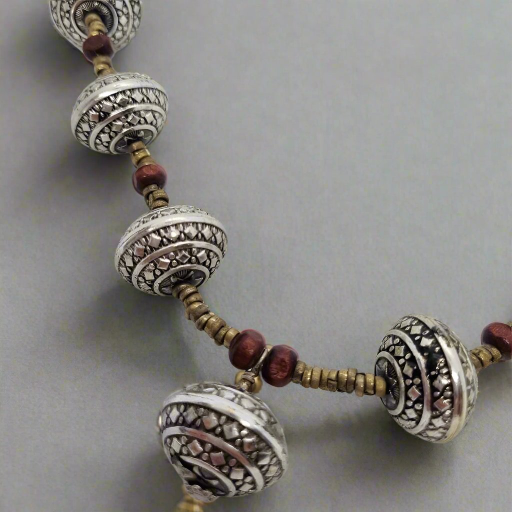 Vintage tribal beaded necklace