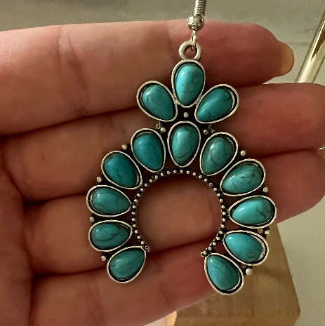 Esther Turquoise earrings - Boho Jewellery by Lost Lover
