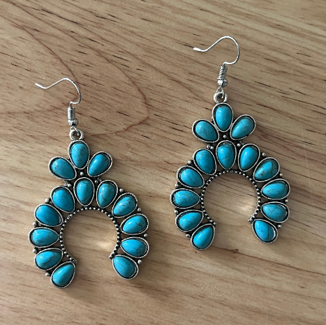 Esther Turquoise earrings - Boho Jewellery by Lost Lover