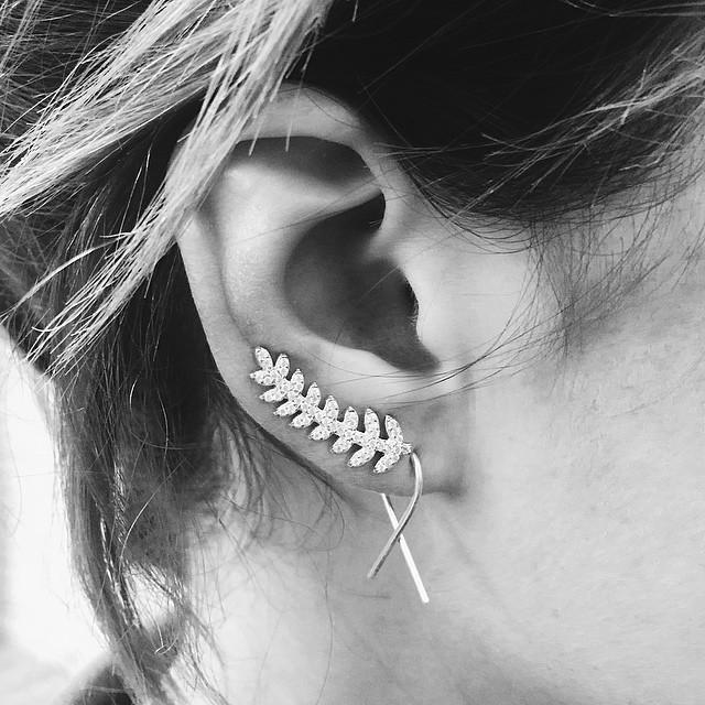 The Silver Fern Ear Cuff - Earrings - Bohemian Jewellery and Homewares - Lost Lover