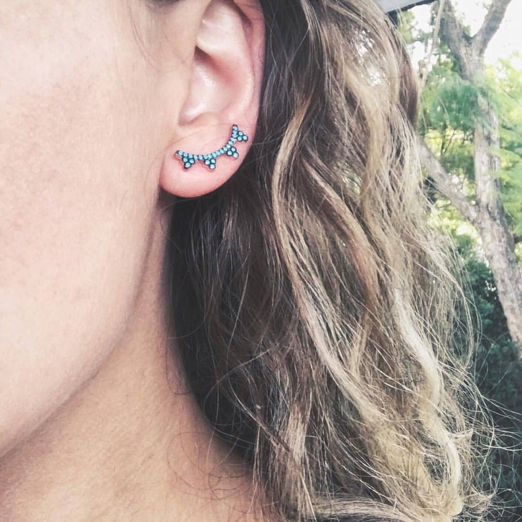 Turquoise Paradise Ear Cuff - Earrings - Bohemian Jewellery and Homewares - Lost Lover