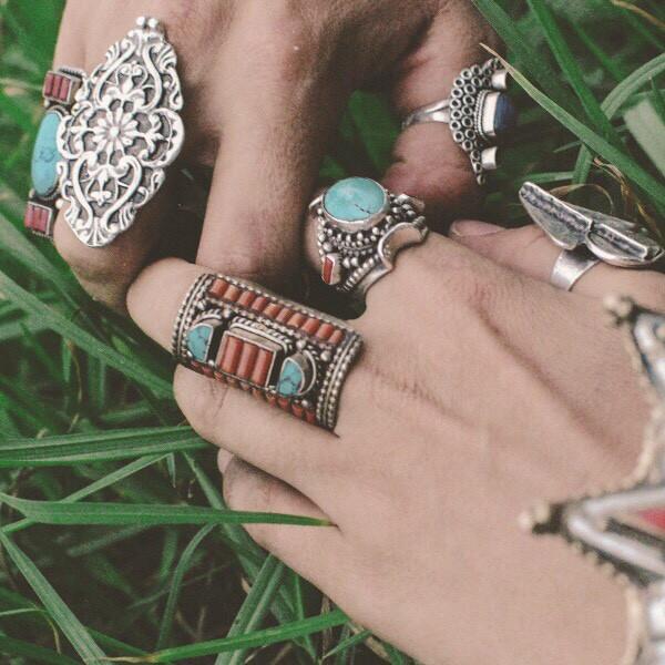 Anatolian Ring - "Floral Motif" - Ring - Bohemian Jewellery and Homewares - Lost Lover