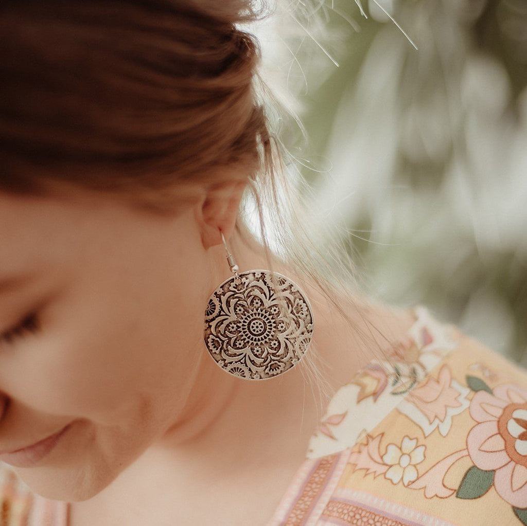 Anatolian Earrings - "Floral Bloom" -  - Boho Jewelry - Lost Lover
