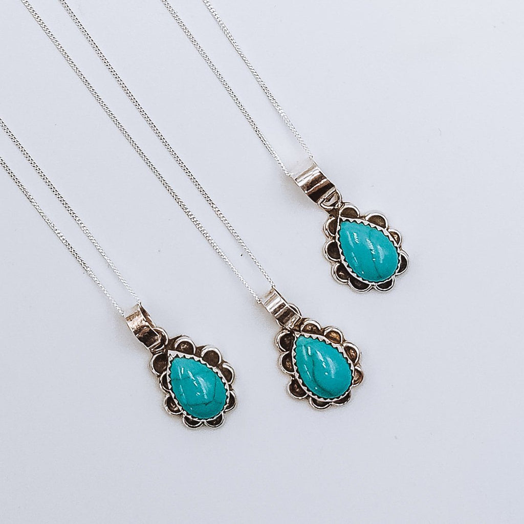 Water Drop Navajo Necklace - Necklace - Boho Jewelry - Lost Lover
