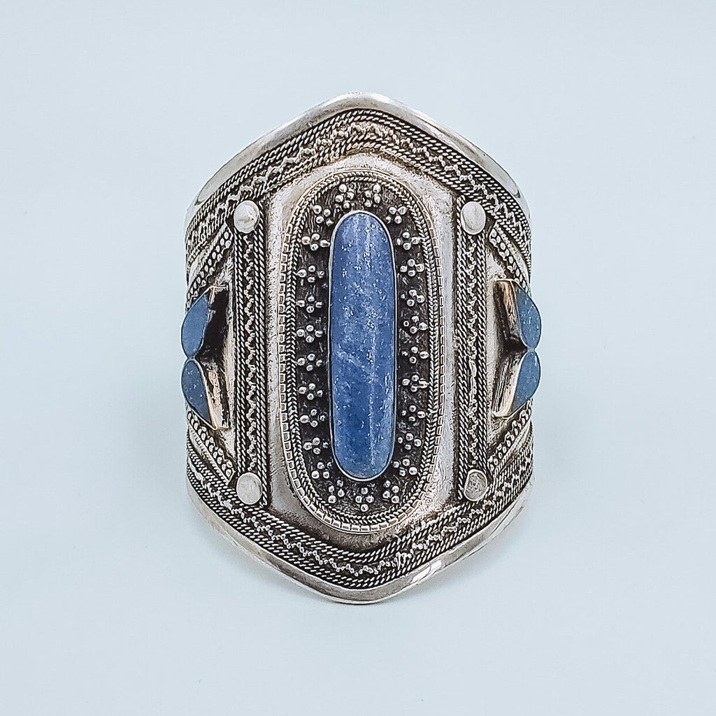 Lapis lazuli tribal cuff - Bracelet - Boho Jewelry - Lost Lover