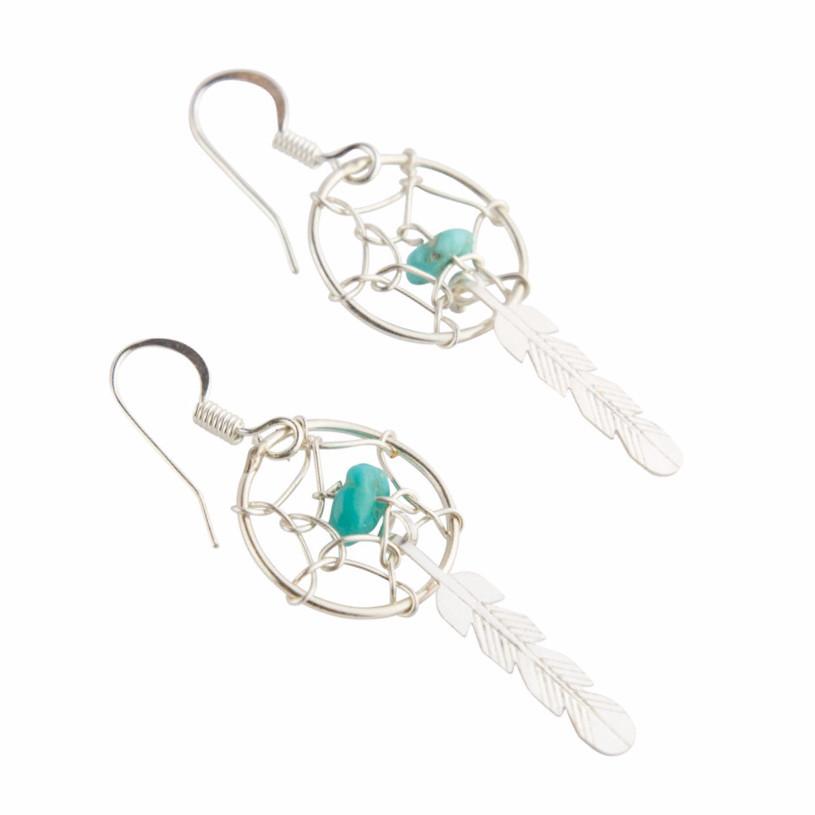 Mini Dreamcatcher Navajo Earrings - Earrings - Bohemian Jewellery and Homewares - Lost Lover