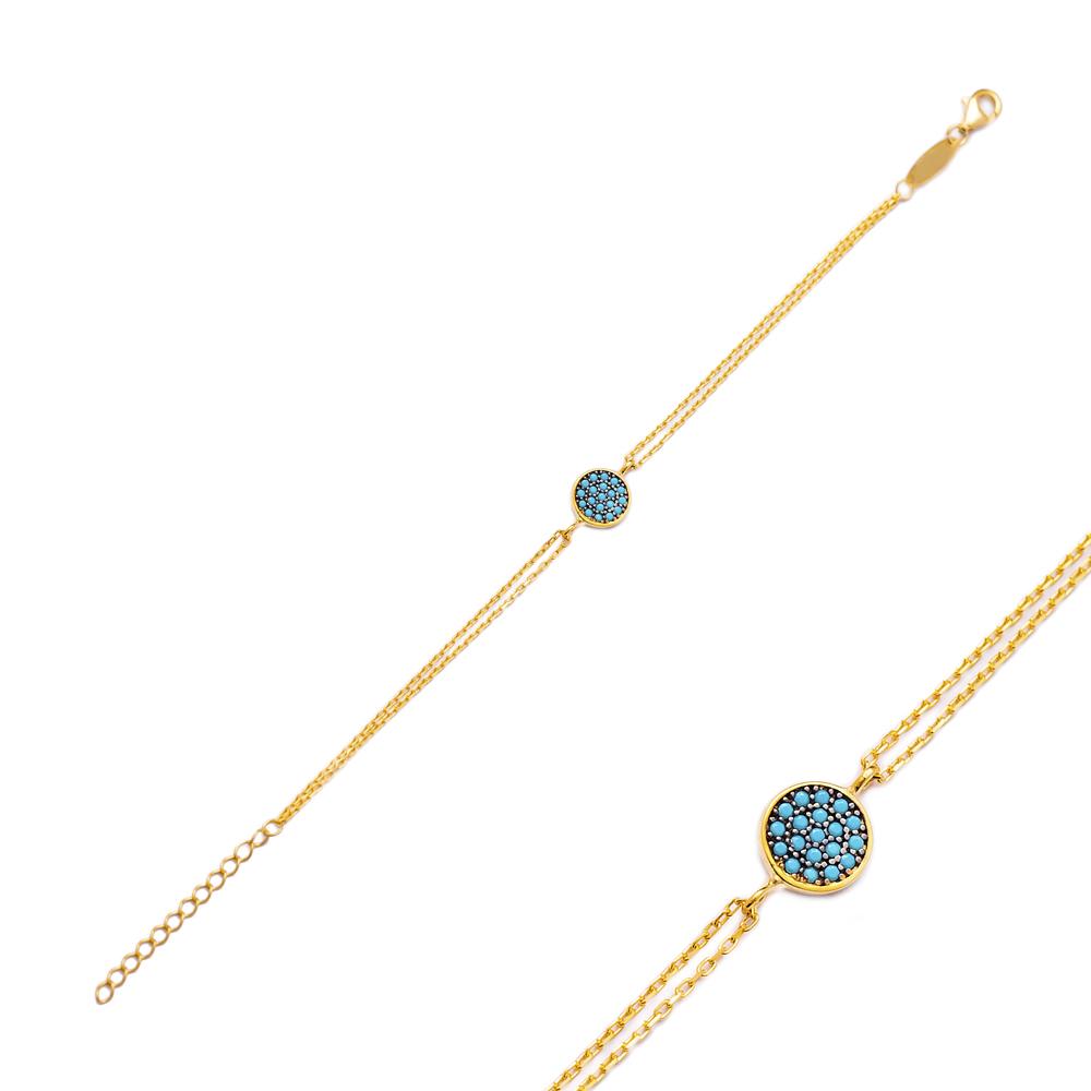 Turquoise Charm Bracelet - Rose Gold - Bracelet - Boho Jewelry - Lost Lover