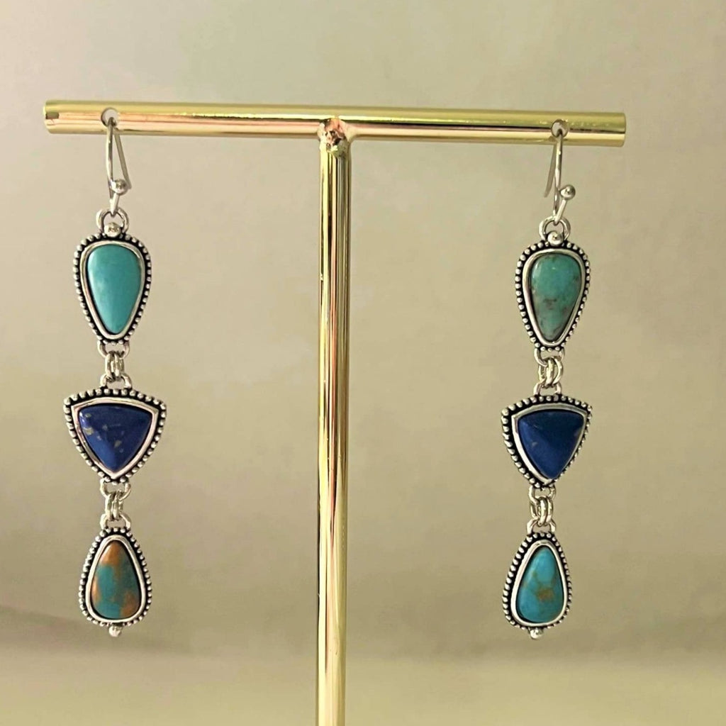 Talulah Boho Turquoise Earrings - Boho Jewellery by Lost Lover