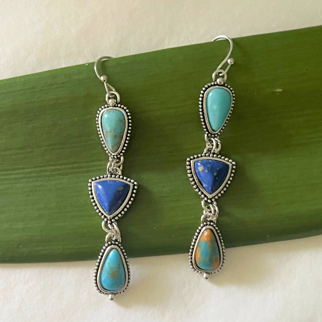 Talulah Boho Turquoise Earrings - Boho Jewellery by Lost Lover