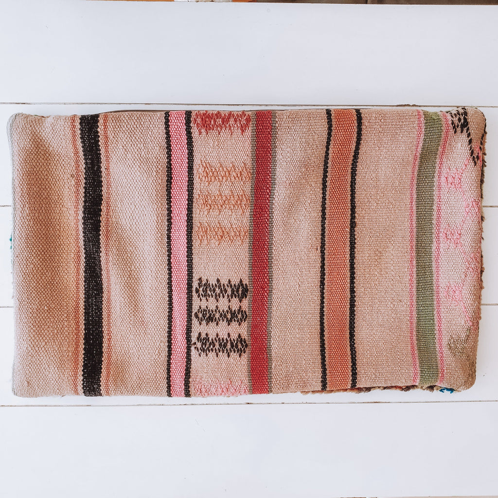 Vintage Moroccan Cushion - Pink Horizon - Cushion - Boho Jewelry - Lost Lover