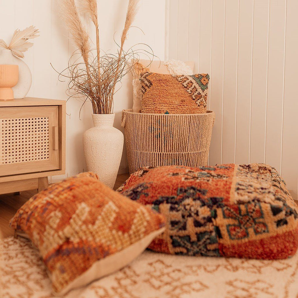Vintage Moroccan Cushion - Desert Sun - Cushion - Boho Jewelry - Lost Lover