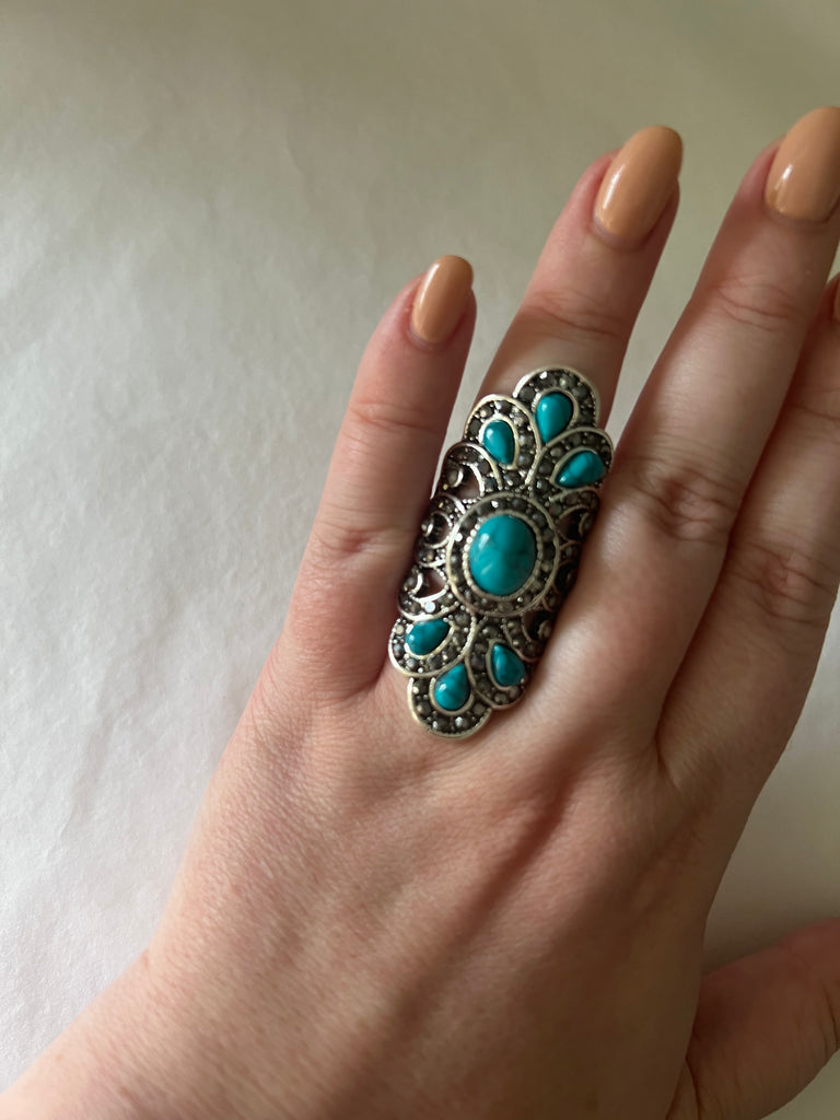 Tahni Turquoise Ring -  - Boho Jewelry by Lost Lover