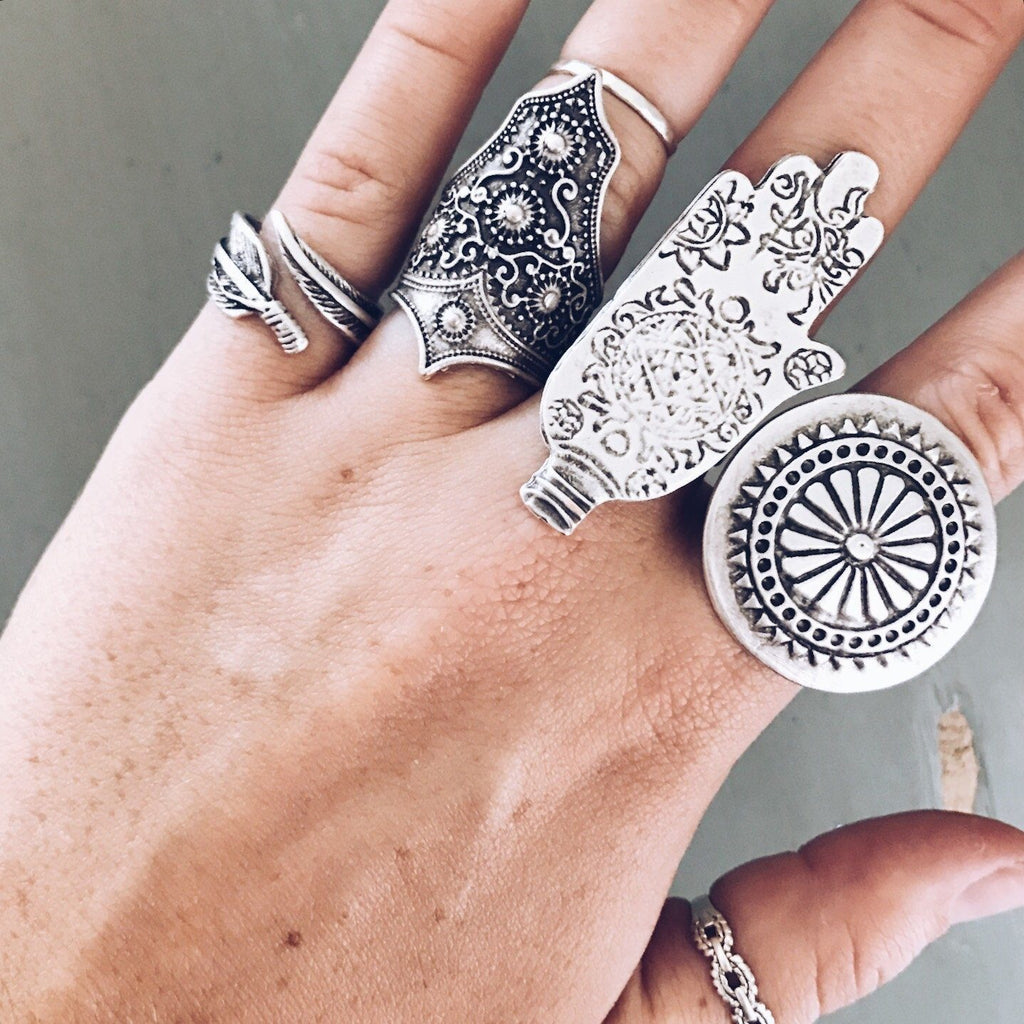 Anatolian Ring - "Ornate Hamsa" - Ring - Bohemian Jewellery and Homewares - Lost Lover