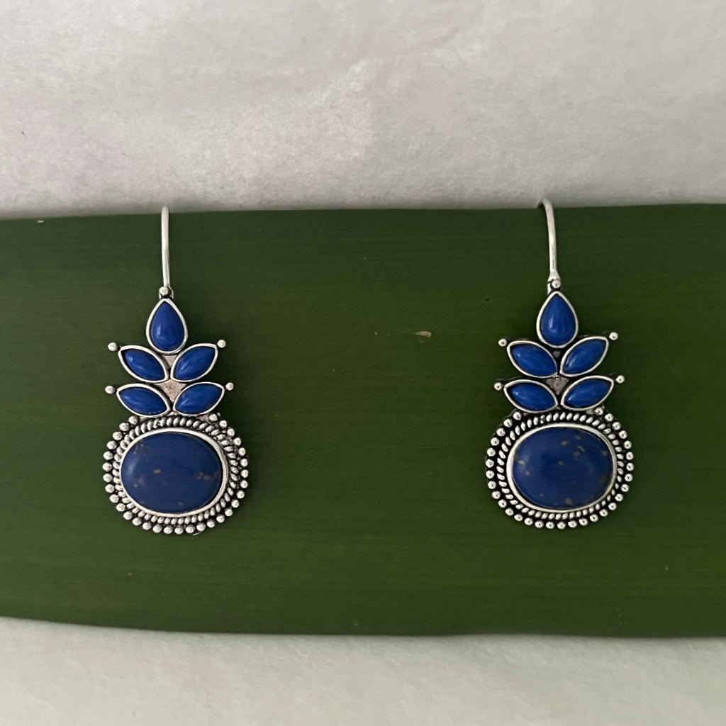Lazula Boho Earrings - Lapis Lazuli Stones - Boho Jewellery by Lost Lover