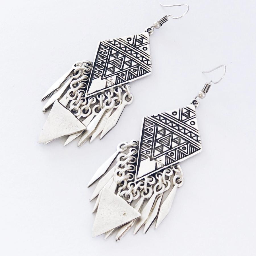 Anatolian Earrings - "Aztec" - Earrings - Bohemian Jewellery and Homewares - Lost Lover