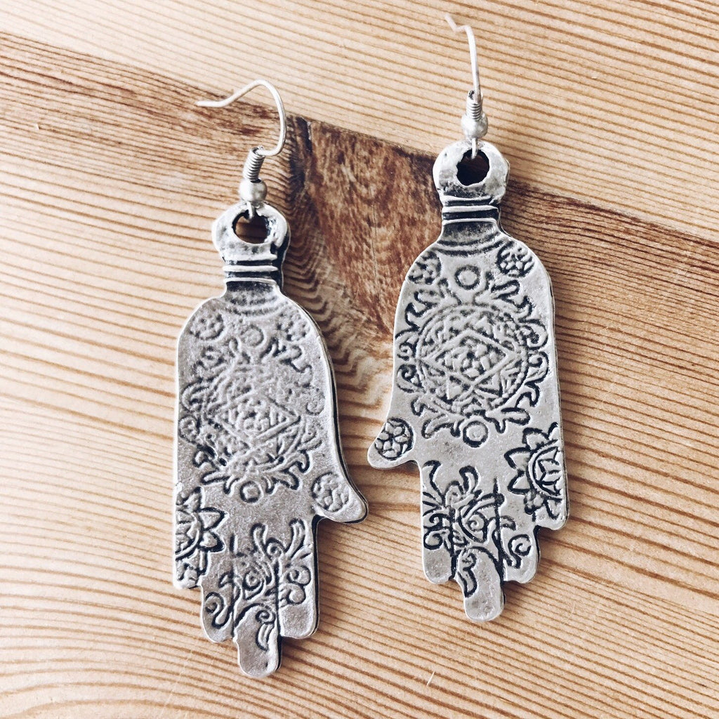 Anatolian Earrings - "Ornate Hamsa" - Earrings - Bohemian Jewellery and Homewares - Lost Lover