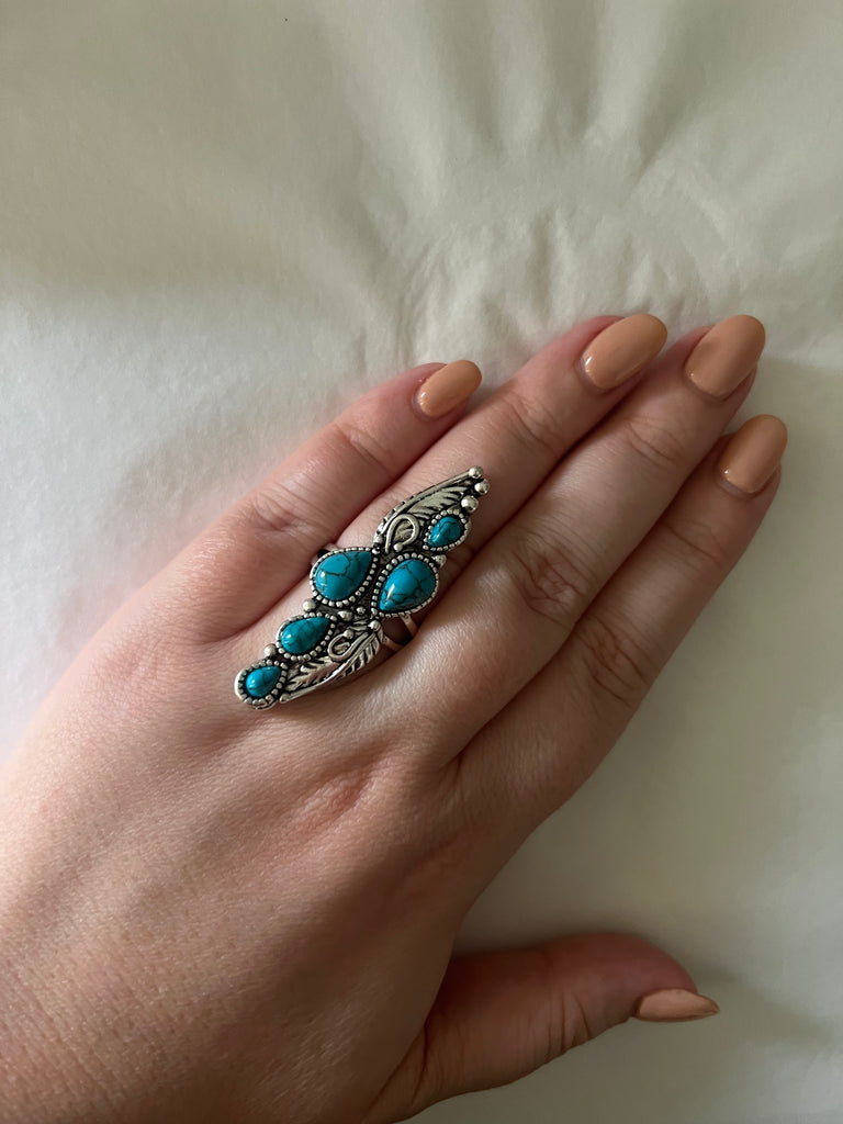 Talinda Turquoise Ring -  - Boho Jewelry by Lost Lover