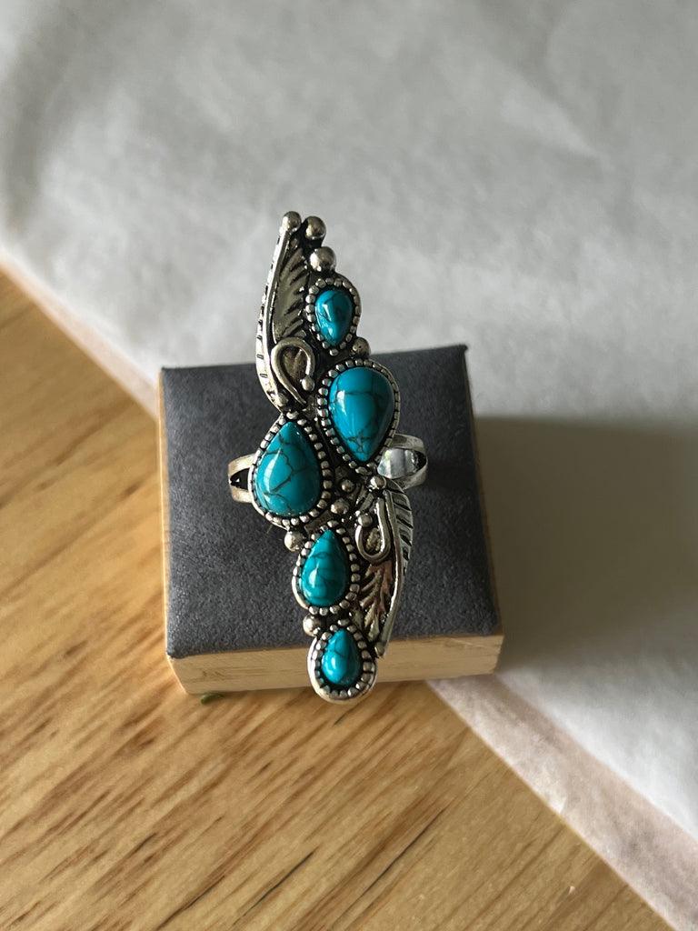 Talinda Turquoise Ring -  - Boho Jewelry by Lost Lover