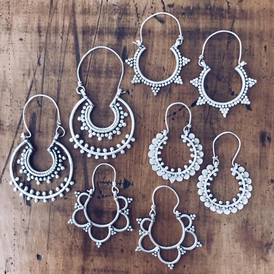 Circle tribal hoop earrings - Earrings - Bohemian Jewellery and Homewares - Lost Lover